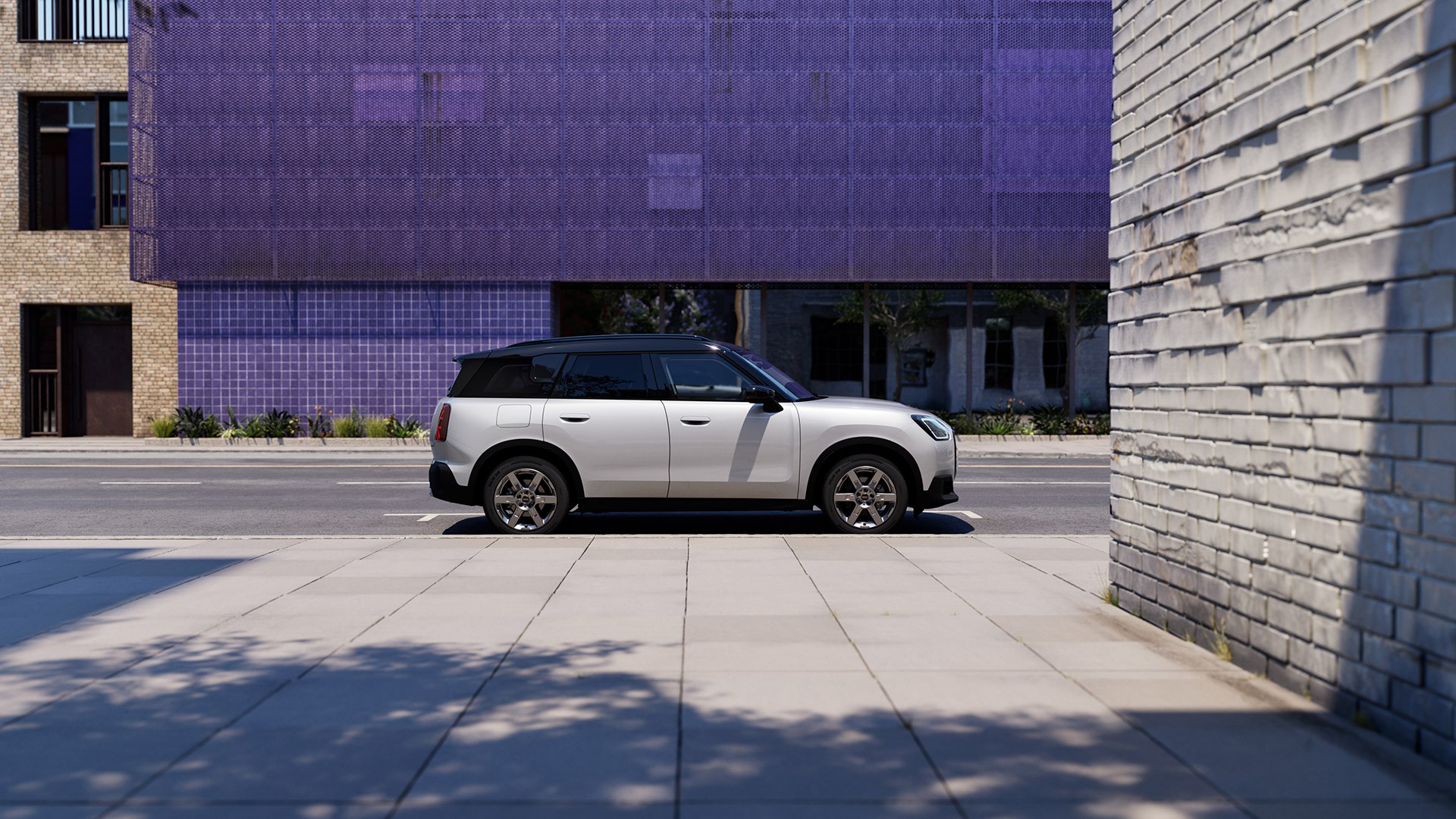 MINI Countryman parked on a street